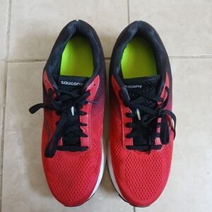 Saucony Red and Black Running‎ Shoes